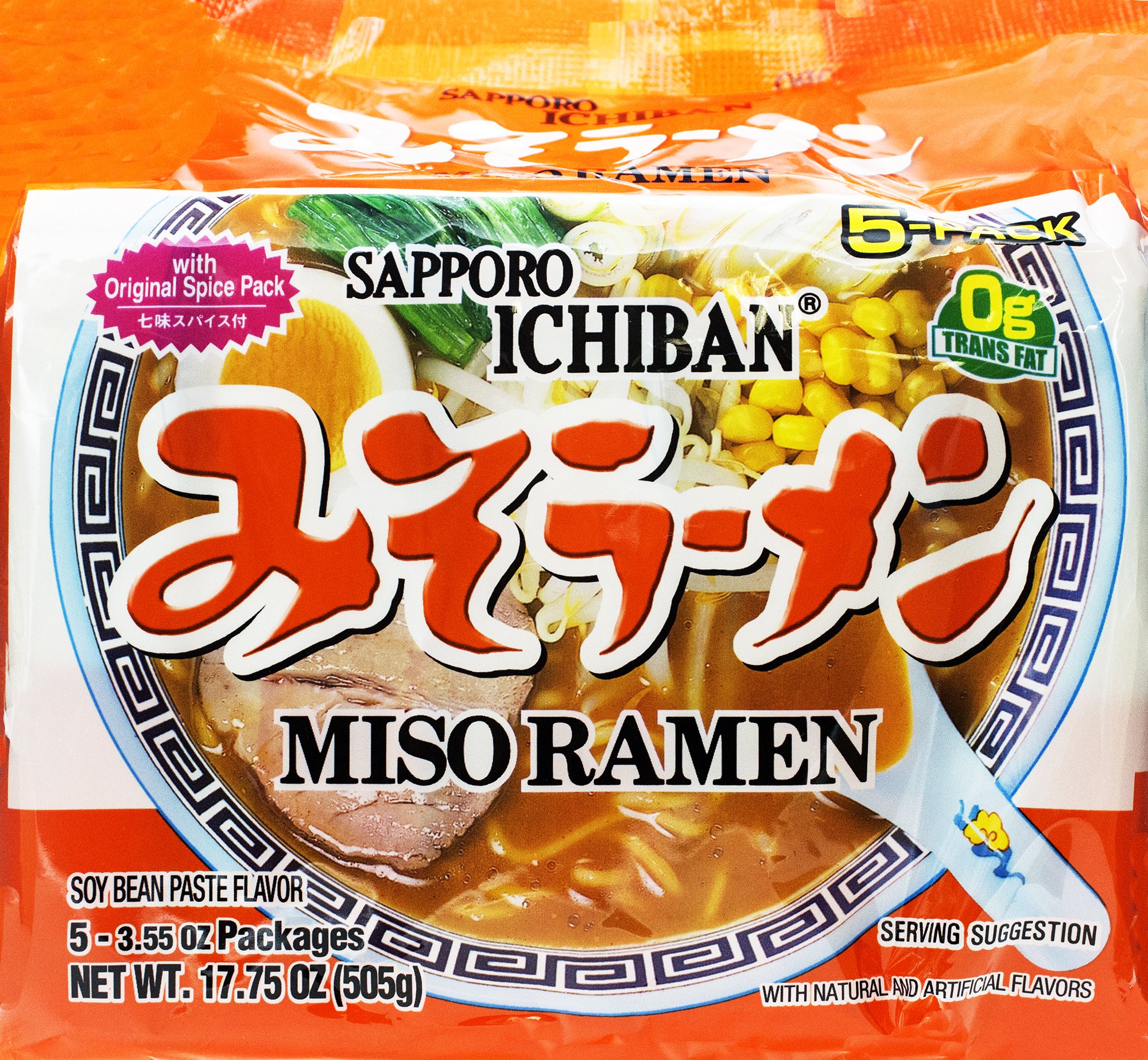 Amazon.com : Sapporo Ichiban Miso Ramen with Original Spice Pack